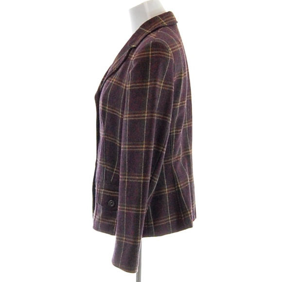 Talbots 100% Wool Plaid Jacket / Blazer - Picture 2 of 8